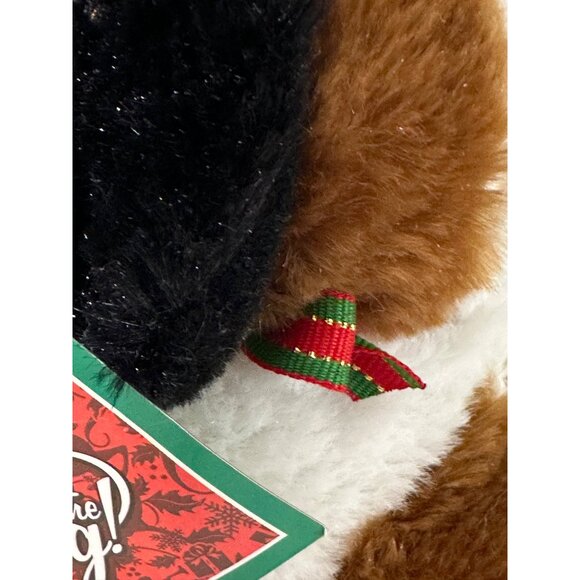 It's in the Bag Plush Puppy Dog Saint Bernard Hound With Tags Stocking Christmas - Picture 9 of 13